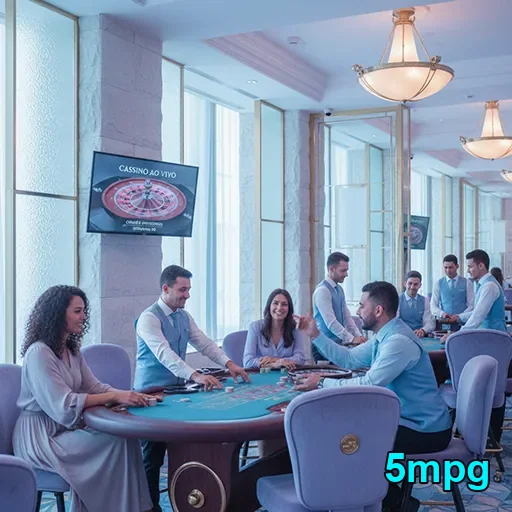 Ilustração de Explore o cassino online 5mpg com recompensas VIP exclusivas