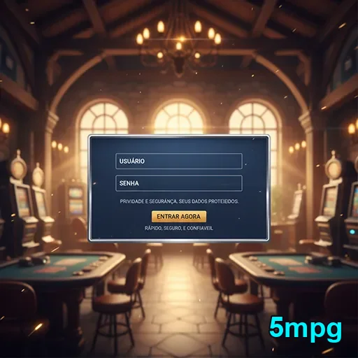 Ilustração de Explore o cassino online 5mpg com recompensas VIP exclusivas