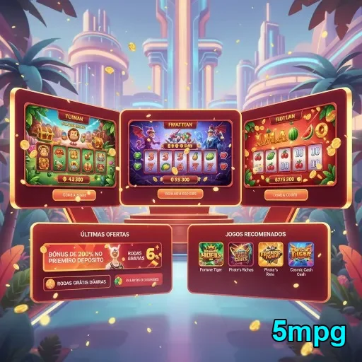 Ilustração de Explore Slots e Jogos VIP no 5mpg com Velocidade Impressionante